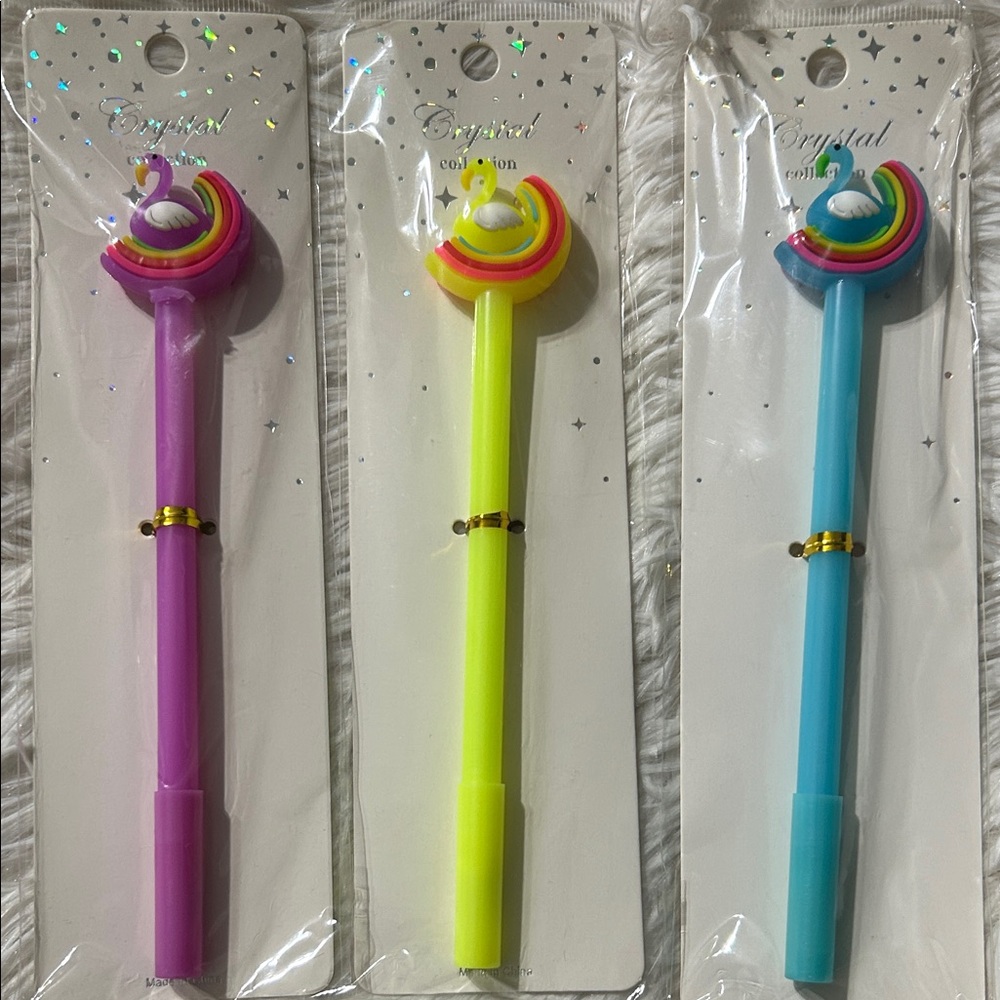 Kids Rainbow Pens - Pink, Yellow, Blue
